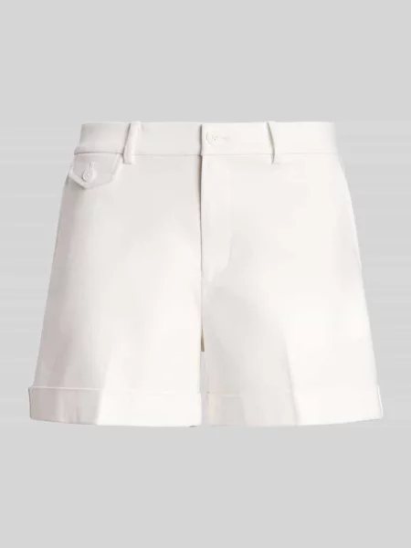 Szorty o kroju regular fit z mieszanki bawełny Lauren Ralph Lauren białe