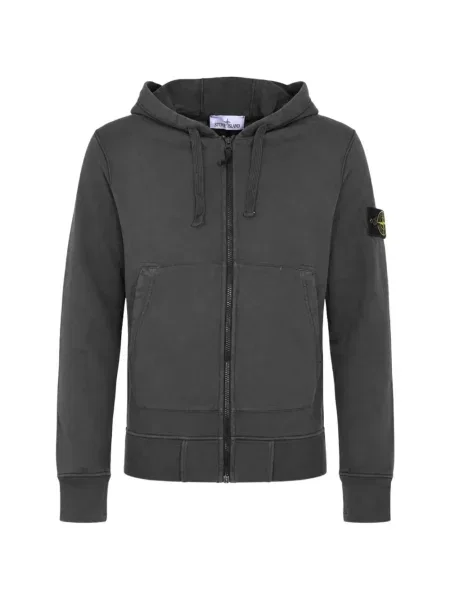 Hanorac cu glugă Stone Island cu strasuri gri