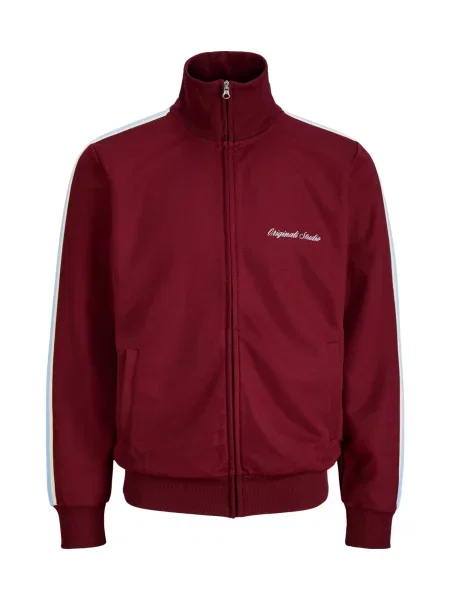 Jack & Jones Junior Hanorac Cotedazur albastru deschis / roşu închis alb