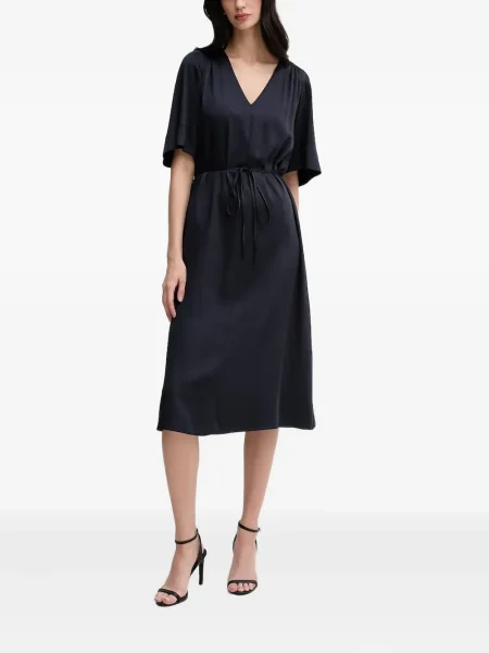 Rochie midi Gant cu decolteu în V până la genunchi de costum albastru