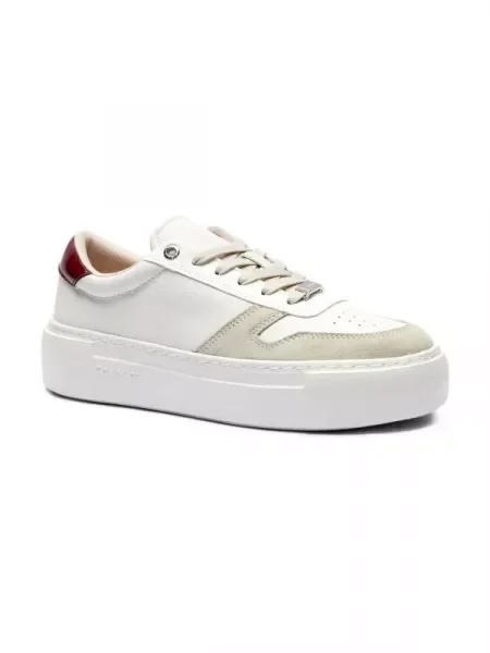 Calvin Klein Bőr sneakers tornacipő fehér