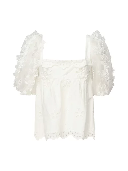 Bluzka For Love & Lemons z organzy biała