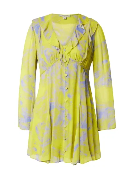 AllSaints Rochie tip bluză LINI INSPIRAL / verde kiwi albastru