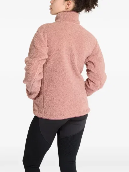 Pruhované pás kalhoty jogger Adidas s potiskem růžové