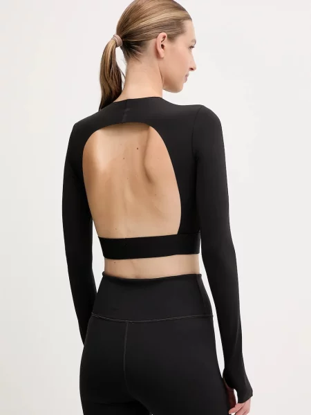Tréninkové tričko s dlouhým rukávem Calvin Klein Performance černá