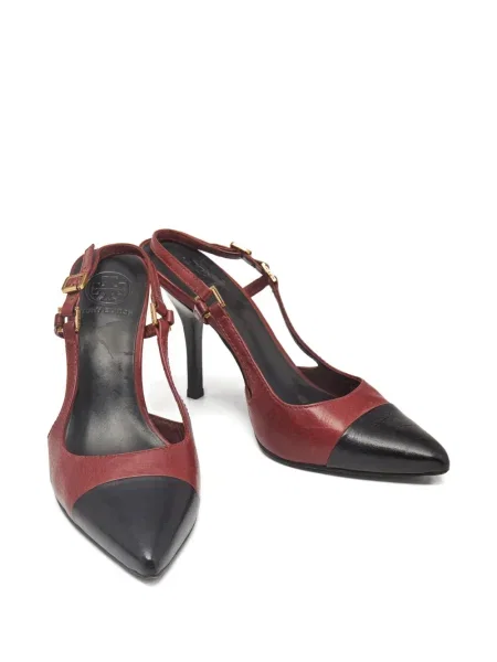 Pantofi cu toc Tory Burch din piele slingback negru