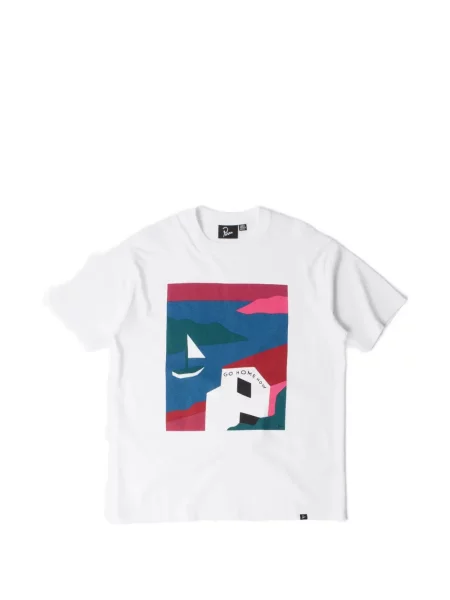 Tricou By Parra cu imagine alb