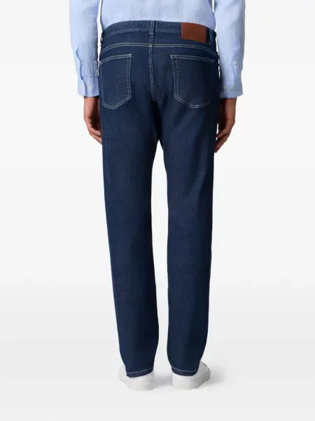 Džíny Brooks Brothers s 5 kapsami modré