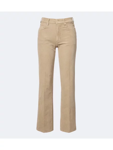 Pantaloni 7 For All Mankind de catifea cord bej