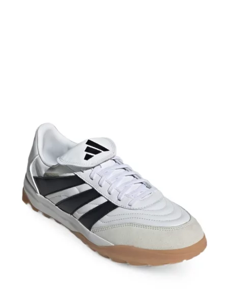Sneakerși Adidas Predator cu buline alergare din satin alb