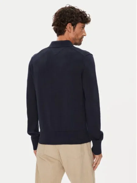 Tommy Jeans Sveter Essential Tmavomodrá modrá