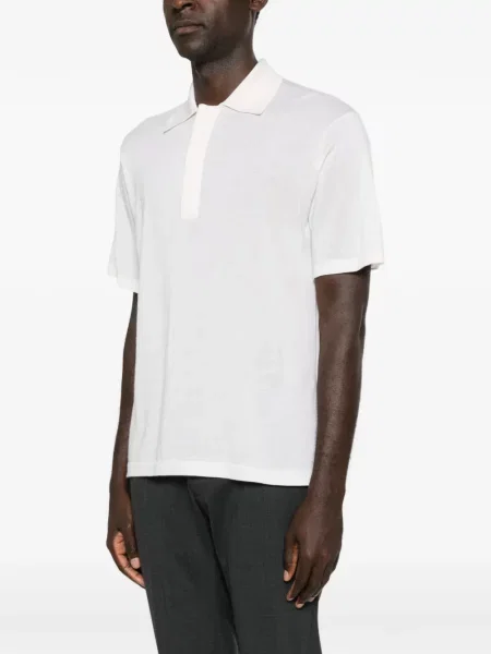 Scurt tricou polo Lisa Yang tricotate