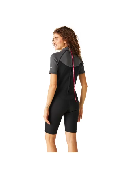 Kombinezon krótki Regatta Back-Zip czarny