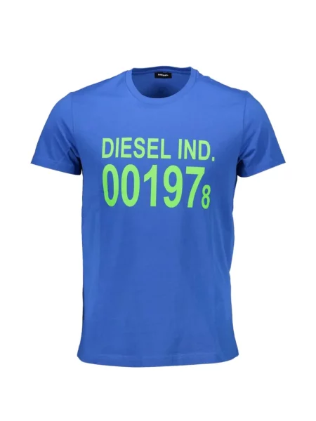 Tricou Diesel cu imagine albastru