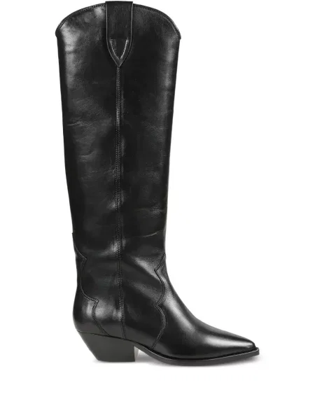 Botine Marant Etoile cu toc conic negru