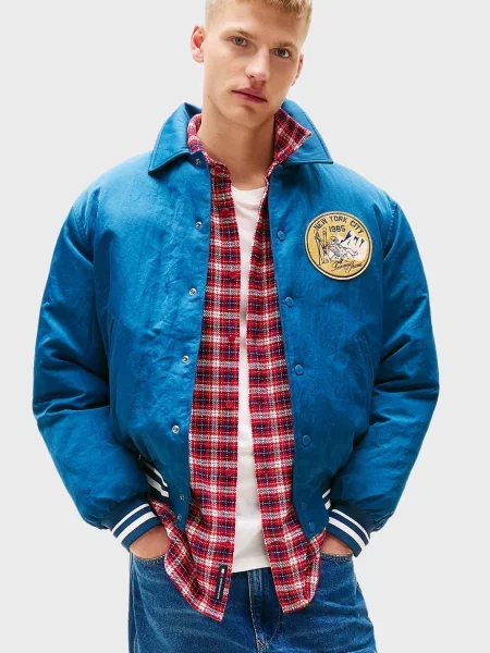 Джинсова куртка Tommy Jeans синя