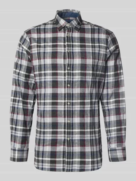 Koszula casualowa regular fit z kołnierzykiem typu kent Christian Berg Men