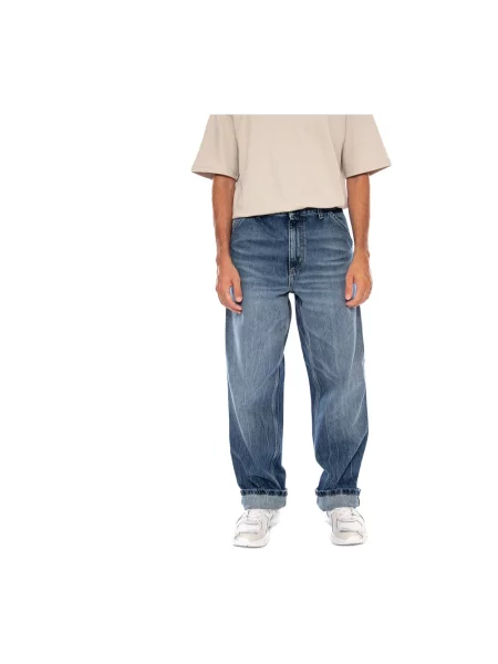 Jeansy Carhartt Wip niebieskie