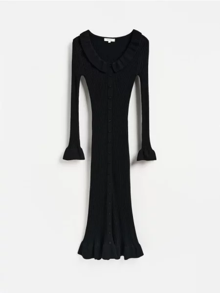 Reserved Rochie maxi cu conținut ridicat de negru