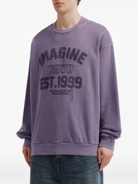 Hanorac Izzue cu broderie violet