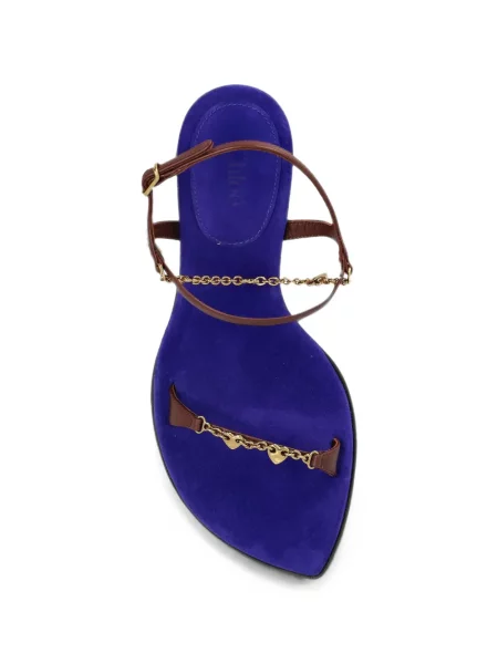 Colier Chloé din piele albastru