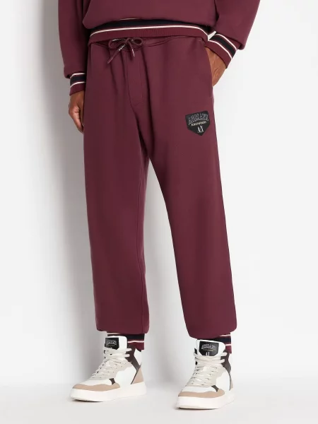 Armani Exchange Штани спортивні бордовий