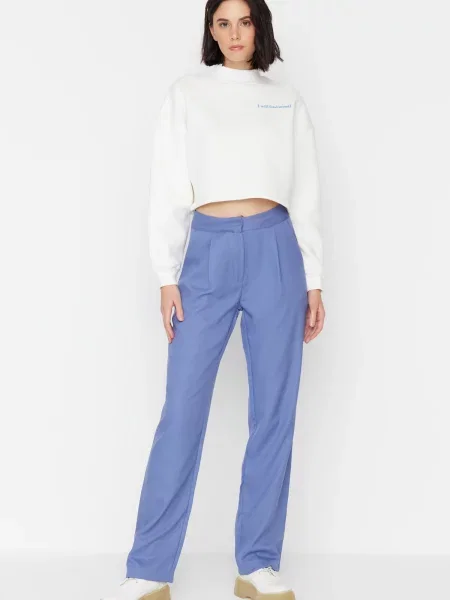 Pantaloni Trendyol albastru