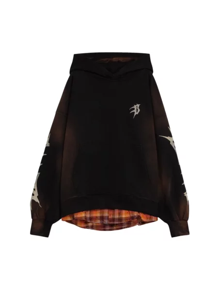 Bluza z kapturem Barrow z kapturem z nadrukiem czarna