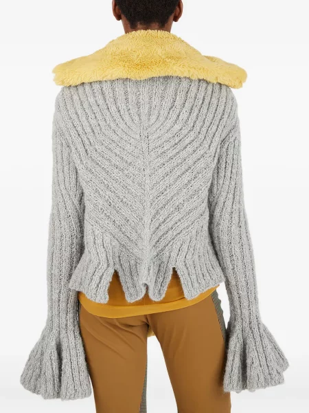 Kardigan Kiko Kostadinov dzwony szary