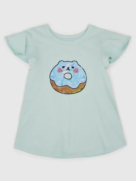 Tricou copii Gap gri