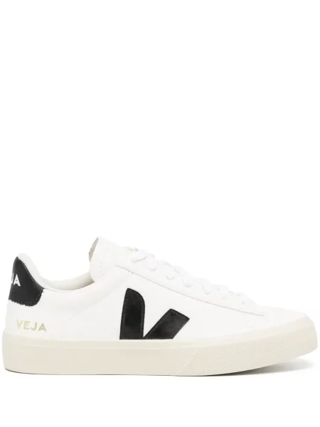Sneakerși Veja Campo din piele alb