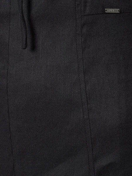 Льняное платье миди Guess черное