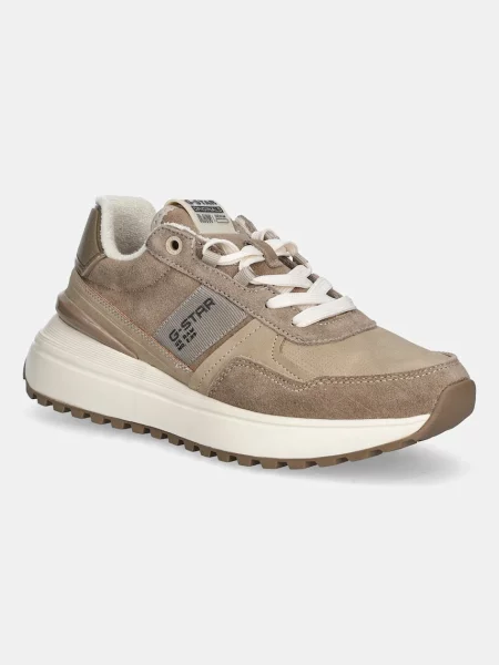 G-Star sneakers din piele intoarsă LYN TWL W maro