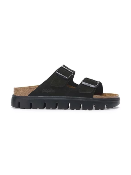 Natikači iz semiša Birkenstock Arizona Chunky Birkenstock x Papillio črna