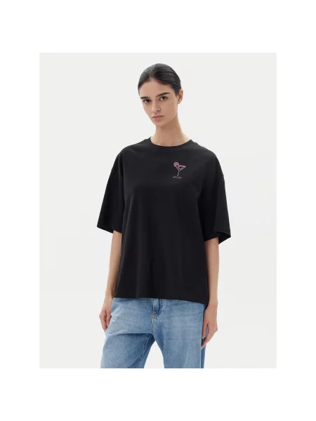 BOSS Majica Oversize črna