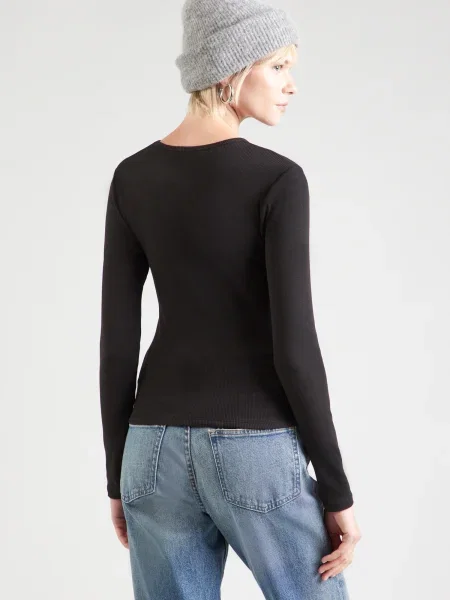 ABOUT YOU Tricou Insa turcoaz negru