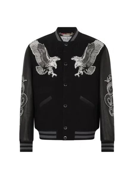 Kurtka Philipp Plein wełniana czarna