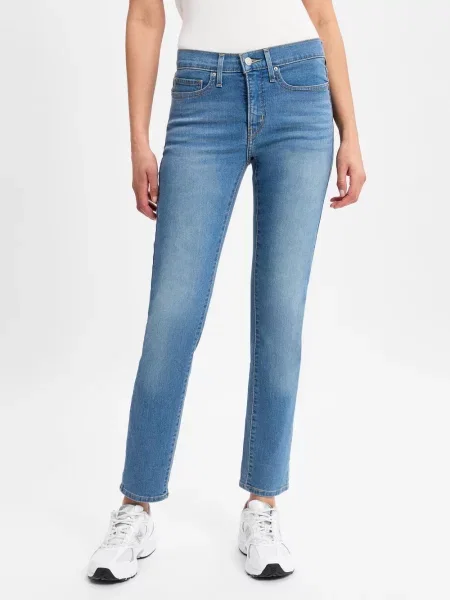 Jeansy o kroju slim fit z 5 model Levi's® 300 niebieskie