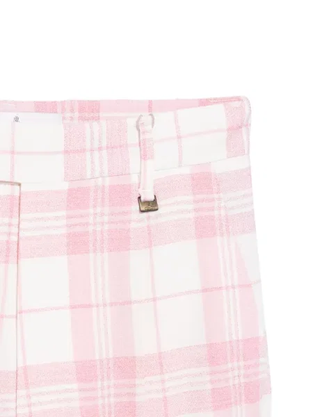Pantaloni Vivienne Westwood în carouri evazate alb