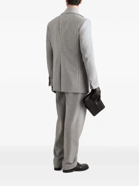 Geacă Dolce & Gabbana de flanelă gri