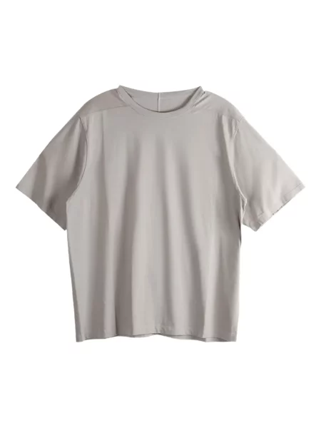 Tricou Rick Owens cu decolteu rotund scurt gri