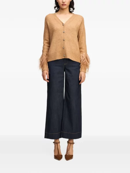 Cardigan Cinq A Sept cu pene