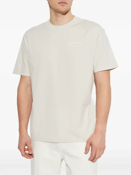Tricou Eleventy cu decolteu rotund gri