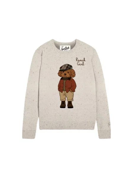 Sweter Mc2 Saint Barth beżowy