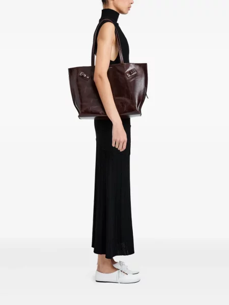 Geantă shopper Proenza Schouler din piele maro