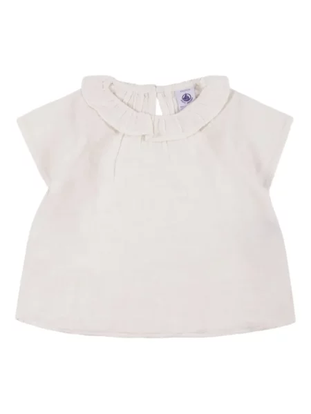 Bluzka dziecięca Petit Bateau biała