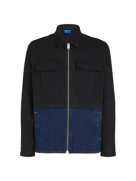 KARL LAGERFELD JEANS Geacă de primăvară-toamnă albastru denim negru