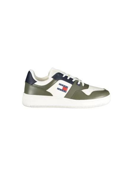 Wielobarwność trampki Tommy Hilfiger skórzane białe