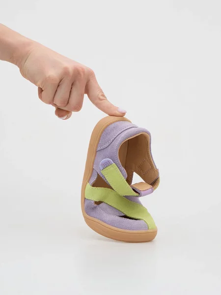 Замшеві Дитячі Сандалії OSIK Barefoot Sandals Lilac Mini фіолетовий