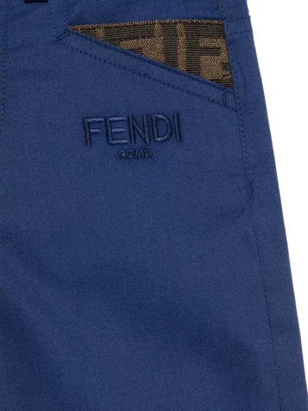 Spodnie dziecięce Fendi niebieskie